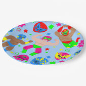 wrestling lucha libre masks luchador wrestlers pappteller (Schrägansicht)