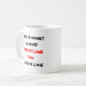 Wrestling-Lüfter, avid Kaffeetasse (Vorderseite Links)