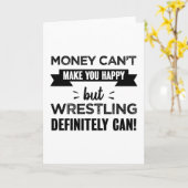 Wrestling macht dich glücklich karte (Gelbe Blume)