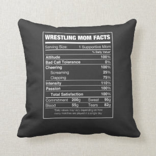 Wrestling-Mama-Fakten Kissen