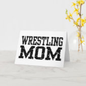 Wrestling-Mama Karte (Gelbe Blume)