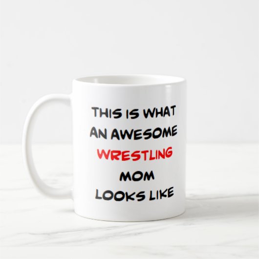 Wrestling Mama, phantastisch Kaffeetasse (Links)
