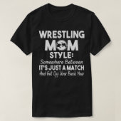 Wrestling Mama Style Funny Gift für Mama T-Shirt (Design vorne)