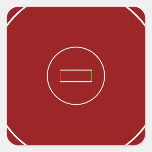 Wrestling Mat Quadratischer Aufkleber