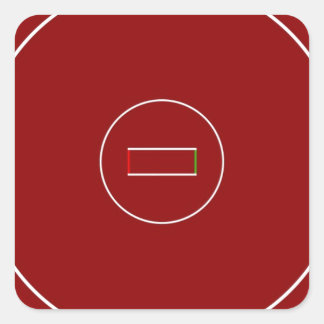 Wrestling Mat Quadratischer Aufkleber