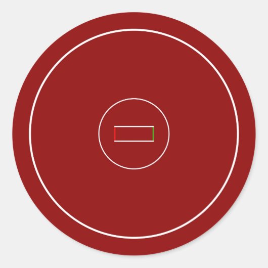 Wrestling Mat Runder Aufkleber (Vorderseite)