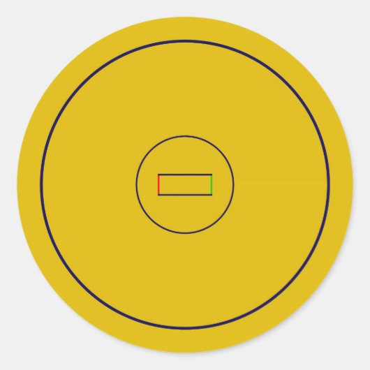 Wrestling Mat Runder Aufkleber (Vorderseite)