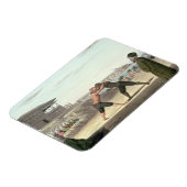 Wrestling Match, Konstantinopel (ohne Papier) Magnet (Linke Seite)