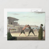 Wrestling Match, Konstantinopel (ohne Papier) Postkarte (Vorne/Hinten)