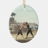 Wrestling-Match, Konstantinopel (w/c auf Papier) Keramikornament (Rechts)