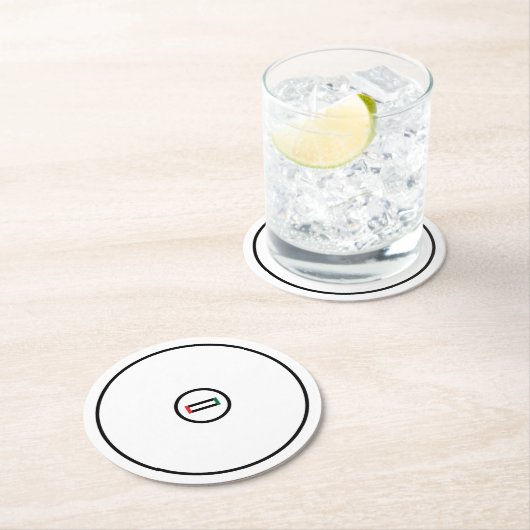 Wrestling-Matte Runder Pappuntersetzer (Vor Ort)