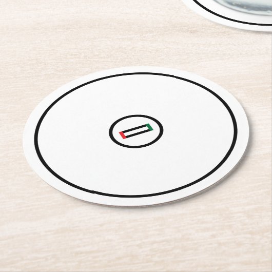 Wrestling-Matte Runder Pappuntersetzer (Angewinkelt)