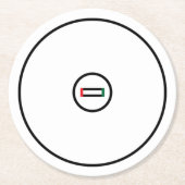 Wrestling-Matte Runder Pappuntersetzer (Vorderseite)