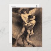 Wrestling mit Engeln Postkarte (Vorne/Hinten)