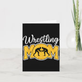 Wrestling Mom Funny Wrestle Wrestler Parent Mother Karte (Vorderseite)