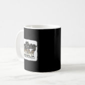 Wrestling Mom Leopard Mother Mama Wrestl Wrestler Kaffeetasse (Vorderseite Links)
