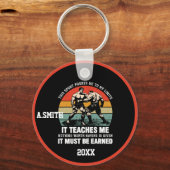 Wrestling muss verdient werden schlüsselanhänger (Rückseite)