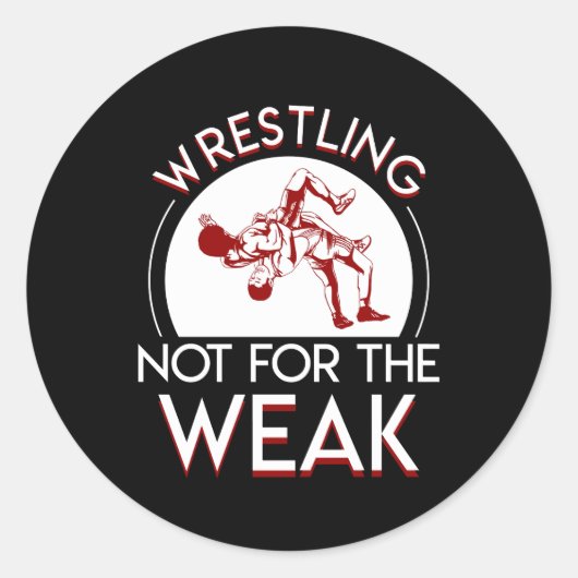 Wrestling nicht für schwache Wrestling-Gestaltung Runder Aufkleber (Vorderseite)