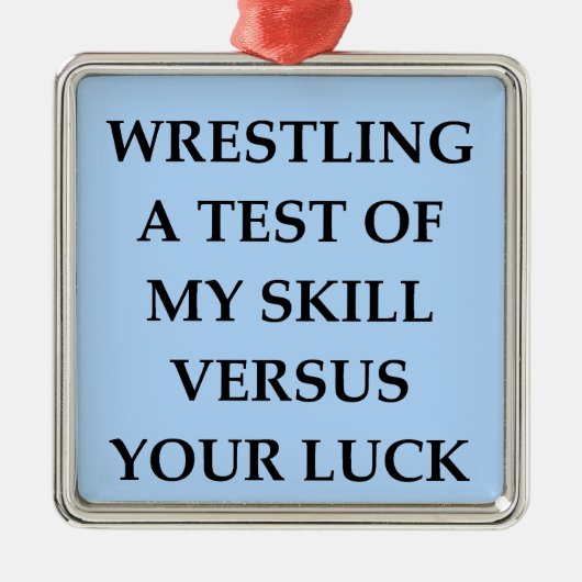 Wrestling Ornament Aus Metall (Vorne)