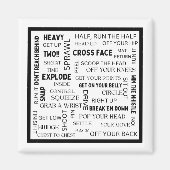 Wrestling Phrases Magnet (Vorne)