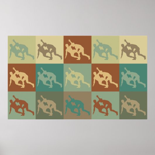 Wrestling Pop Art Poster (Vorne)