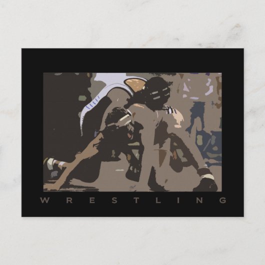 Wrestling POSTCARD Postkarte (Vorderseite)