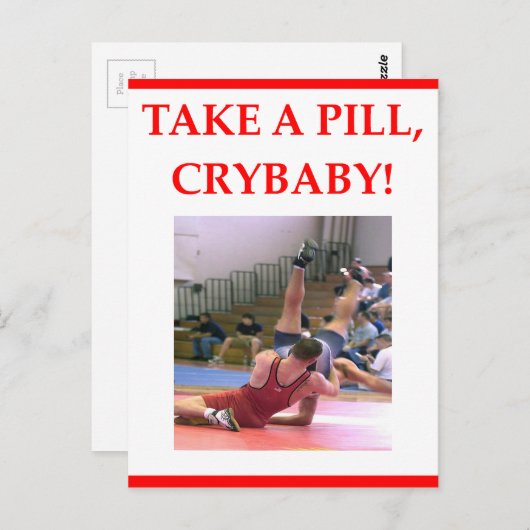 Wrestling Postkarte (Vorne/Hinten)