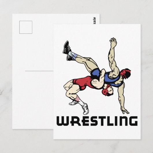 Wrestling Postkarte (Vorne/Hinten)