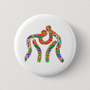 Wrestling-Ringkämpfer-Meister Button