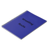 Wrestling Rocks Notebook Notizblock (Linke Seite)