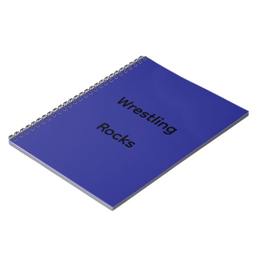 Wrestling Rocks Notebook Notizblock (Linke Seite)