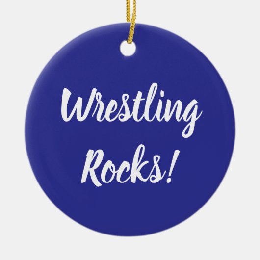 Wrestling Rocks Ornament (Vorne)