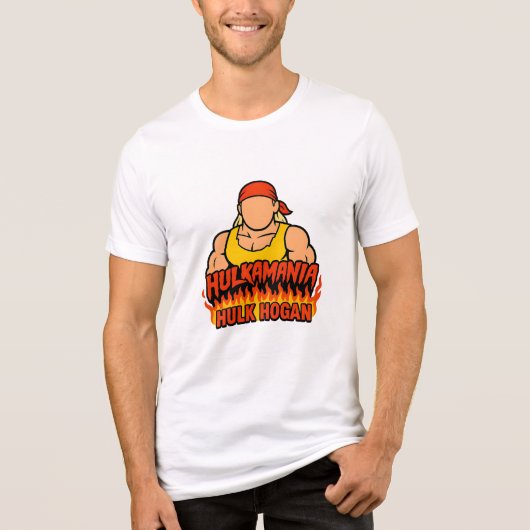 "Wrestling Royalty: Hulkamania Lives" Tri-Blend Shirt (Vorderseite)