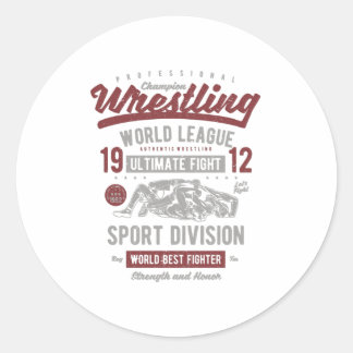Wrestling Runder Aufkleber