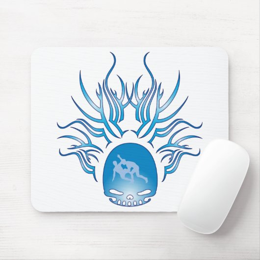 Wrestling-Schädel Mousepad (Mit Mouse)