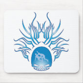 Wrestling-Schädel Mousepad (Vorne)