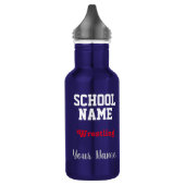 Wrestling - Schaffen Sie Ihren Schulgeist Edelstahlflasche (Links)