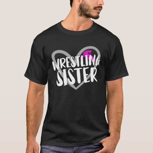 Wrestling Schwester Herz 1 T-Shirt (Vorderseite)