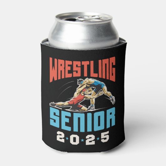 Wrestling Senior Class of 2025 Abschluss Dosenkühler (Kanne Vorderseite)