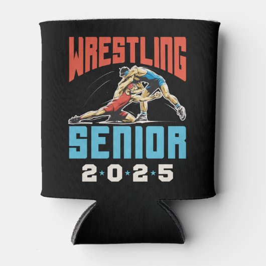 Wrestling Senior Class of 2025 Abschluss Dosenkühler (Vorderseite)