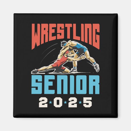 Wrestling Senior Class of 2025 Abschluss Magnet (Vorne)