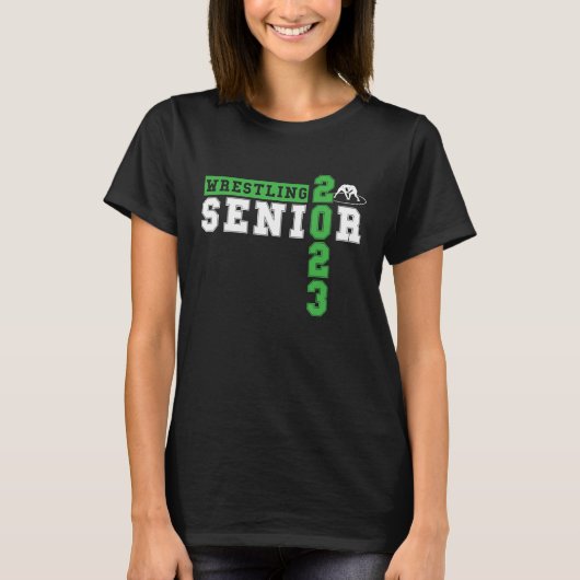 Wrestling Senior Night Graduation Idea Senior 2023 T-Shirt (Vorderseite)