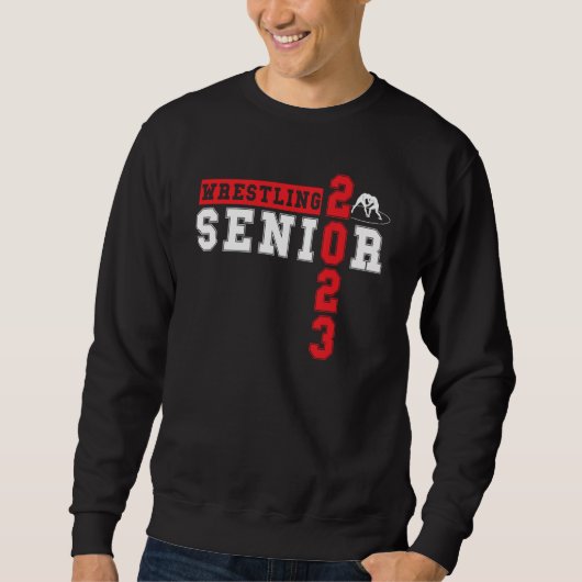 Wrestling Senior Night Senior 2023 Graduation Wres Sweatshirt (Vorderseite)