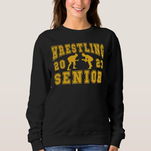 Wrestling Senior Night Wrestling Senior 2023 Gradu Sweatshirt (Vorderseite)