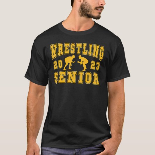Wrestling Senior Night Wrestling Senior 2023 Gradu T-Shirt (Vorderseite)