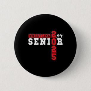 Wrestling Senior Night Wrestling Senior 2025 Gradu Button