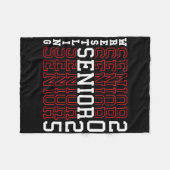 Wrestling Senior Night Wrestling Senior 2025 Gradu Fleecedecke (Vorderseite (Horizontal))