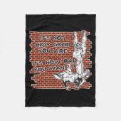 Wrestling-Sieg Fleecedecke (Vorderseite)