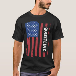 Wrestling "Sport Us Flag" 2 T-Shirt