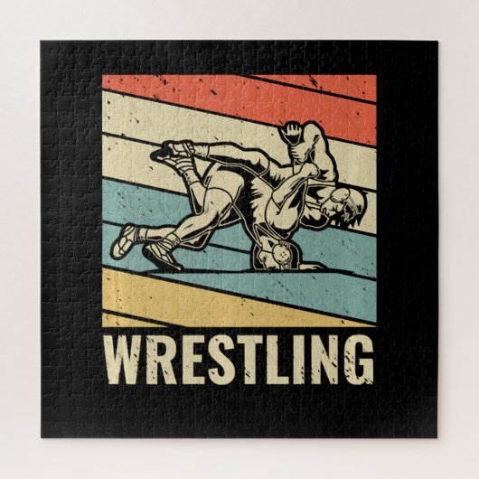 Wrestling Sport Wrestler Lover Funny Gift Puzzle (Vertikal)